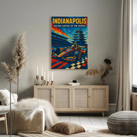 Indianapolis Racing Capital of the World Poster