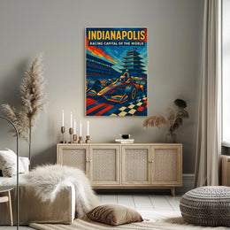 Indianapolis Racing Capital of the World Poster