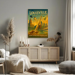 Louisville Heritage Charm: Vintage Urban Cityscape Poster