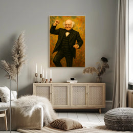 President Martin Van Buren Fist Pump Poster