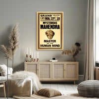 Mysterious Mahendra Vintage Performance Cultural or Heritage Poster