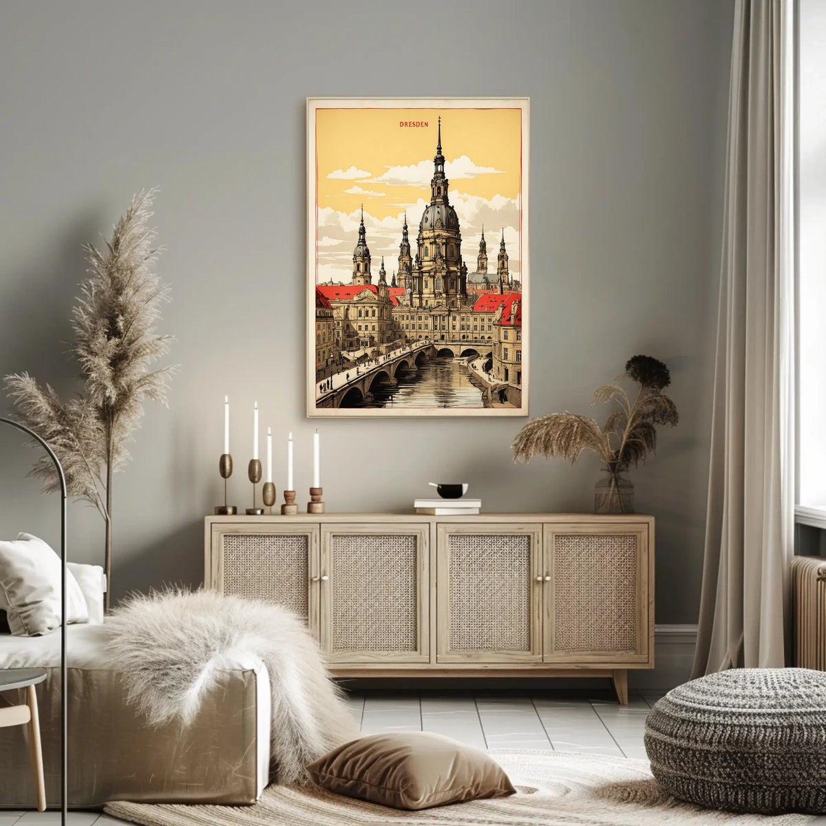Dresden Architectural Elegance Poster