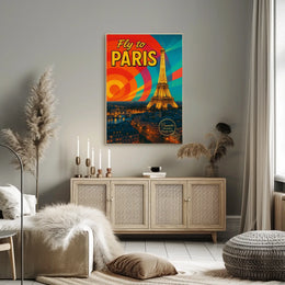 Fly To Paris Poster