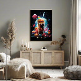 Cosmic Burger Fantasy Poster