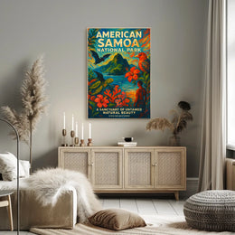 American Samoa National Park Travel Poster