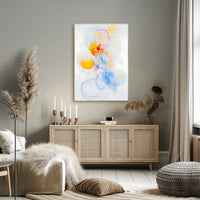 Abstract Whirl Poster Modern Abstract Wall Art