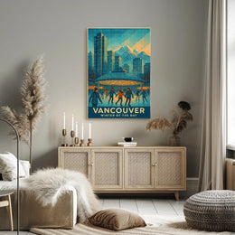 Vancouver Winter By The Bay Poster