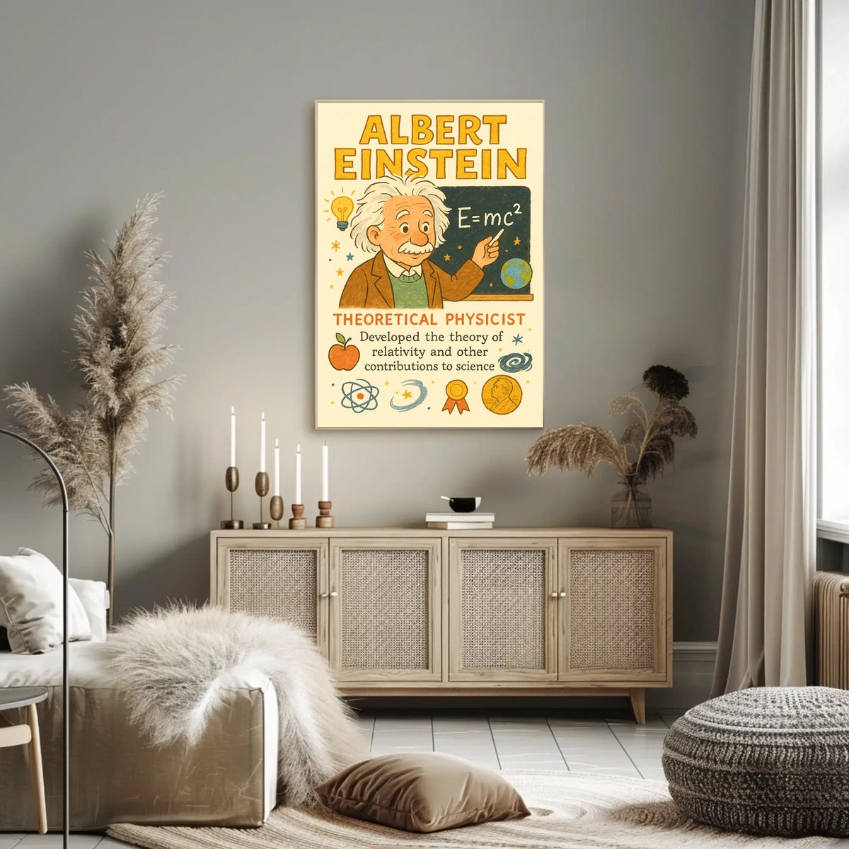 Albert Einstein Theoretical Physicist Poster