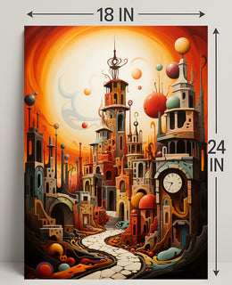 Surreal Cityscape Surreal Poster