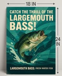 Catch the Thrill of the Largemouth Bass Poster PosterGoat