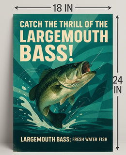 Catch the Thrill of the Largemouth Bass Poster PosterGoat