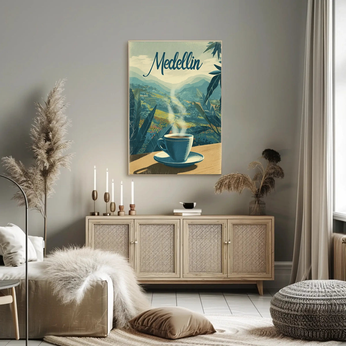 Medellin Coffee Experience Poster