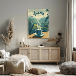 Medellin Coffee Experience Poster