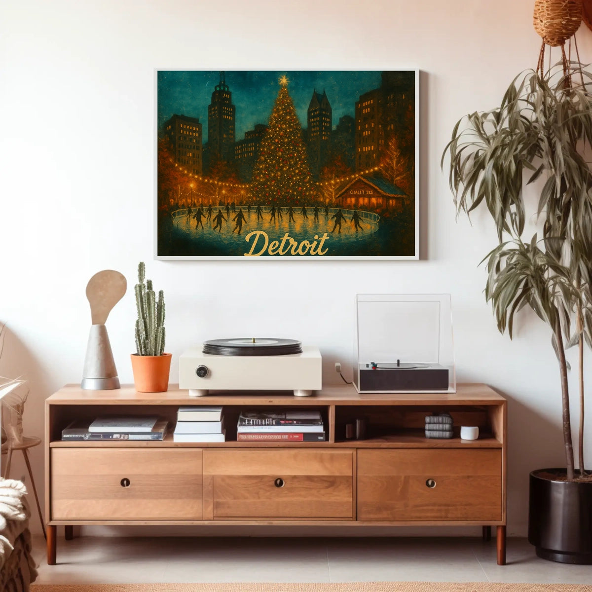 Detroit Winter Wonderland Poster