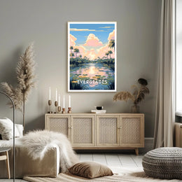 Everglades National Park Vintage Travel Poster Print