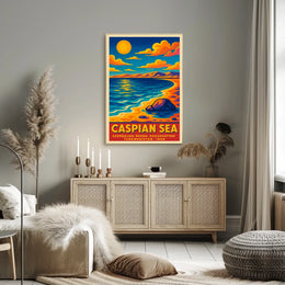 Caspian Sea Poster