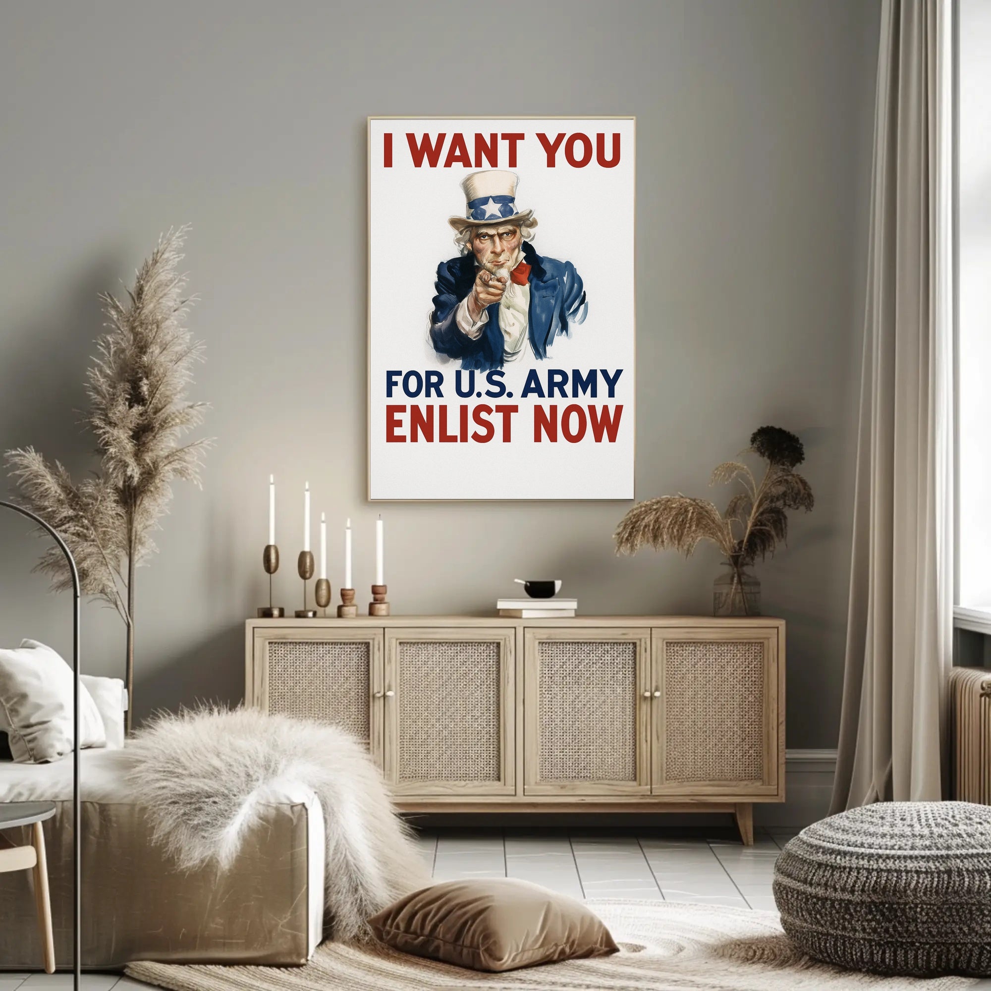 Uncle Sam Recruitment Poster PosterGoat