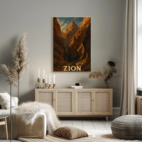 Zion National Park Poster