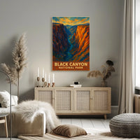 Black Canyon National Park Poster Wall Art 18x24 Print