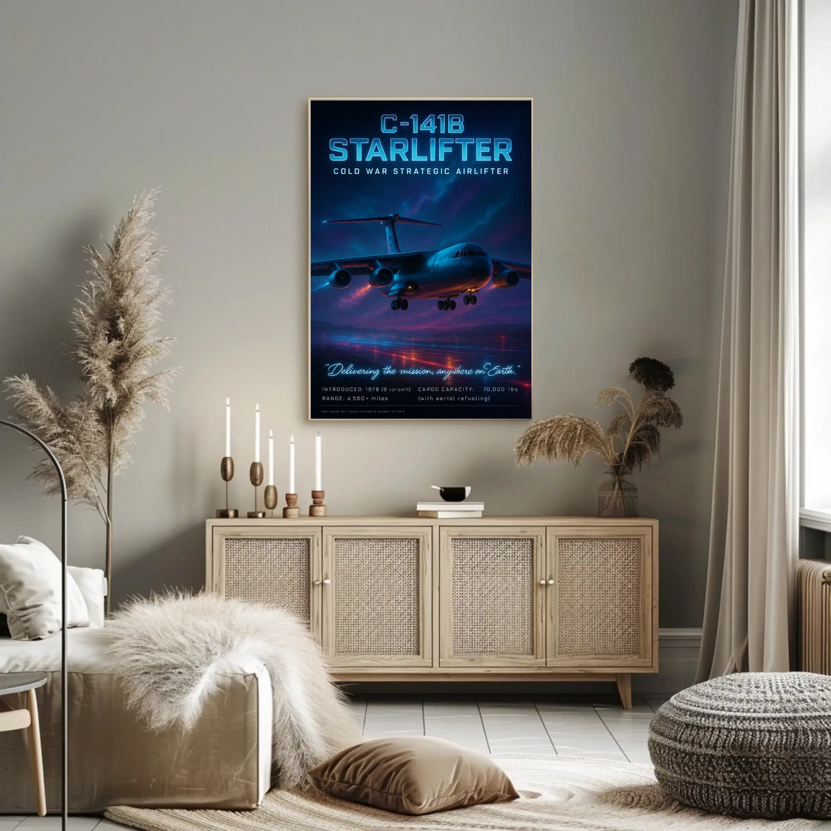 C-141B Starlifter Cold War Strategic Poster