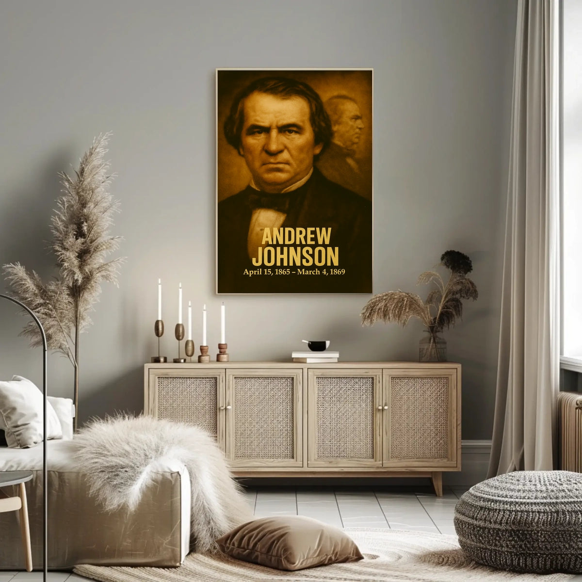 Andrew Johnson 17Th President Poster
