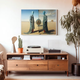 Surreal Desert Reflections: Abstract or Artistic Poster