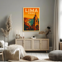 Lima, Peru Travel Poster