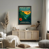 American Samoa Travel Adventures National Park Poster