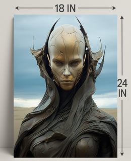 Futuristic Sentinel Poster