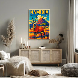 Namibia Wildlife Poster