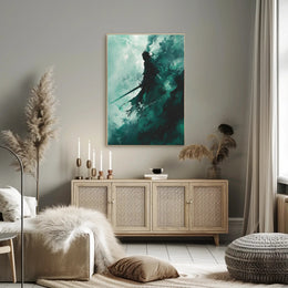 The Shadowed Warrior Poster PosterGoat