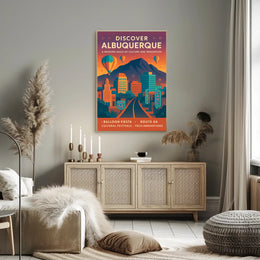 Discover Albuquerque Poster PosterGoat