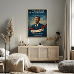 Barack Obama Leadership Change Presidency Poster
