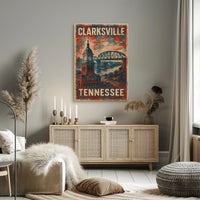 Clarksville Cultural Heritage Vintage Collector Poster