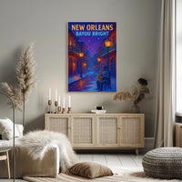 New Orleans Bayou Bright Poster