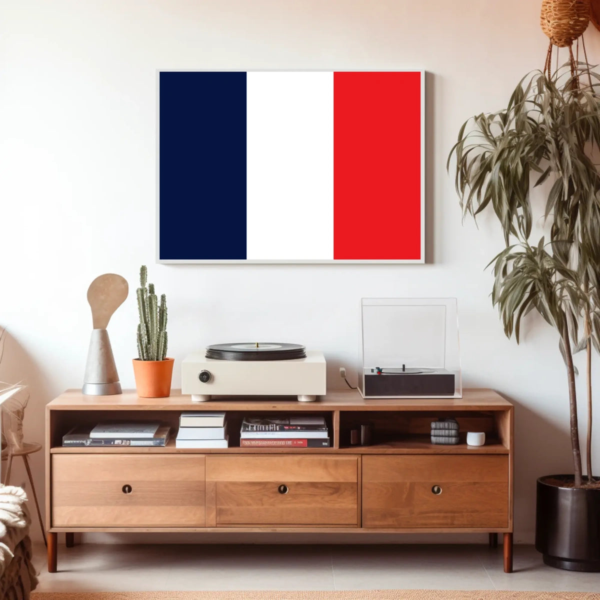 Saint Pierre and Miquelon Flag Poster