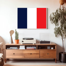 Saint Pierre and Miquelon Flag Poster