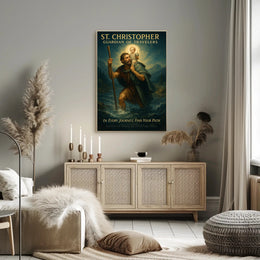 St. Christopher Guardian of Travelers Poster PosterGoat