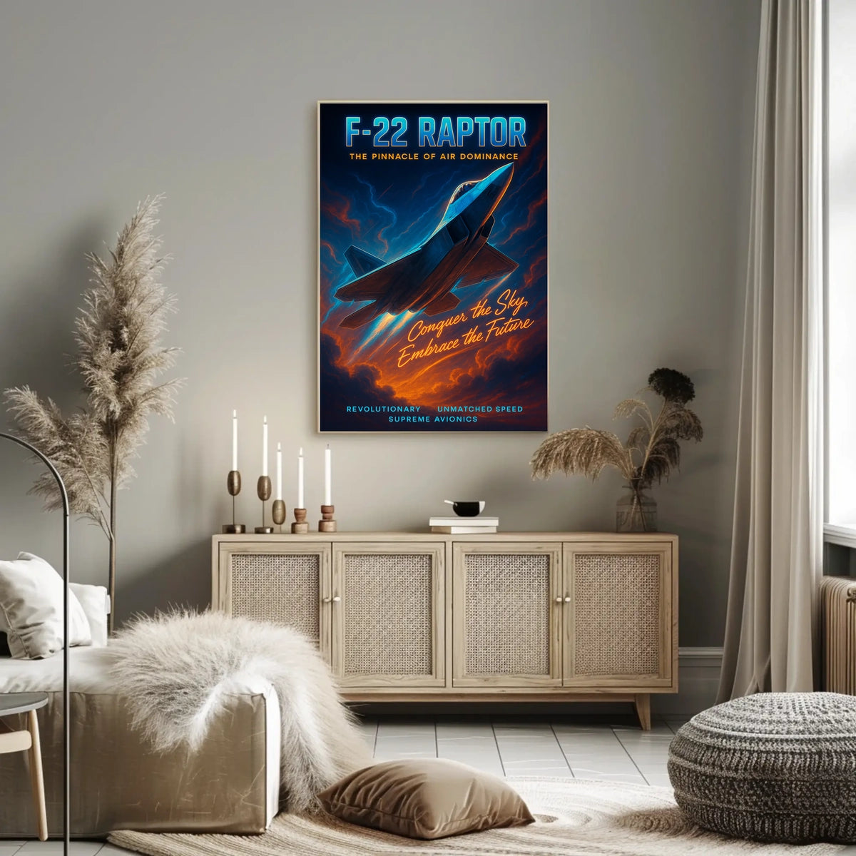 F-22 Raptor The Pinnacle Of Air Poster