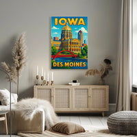 Iowa State Capitol Des Moines Poster