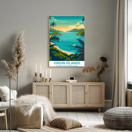Scenic Virgin Islands National Park Travel Poster