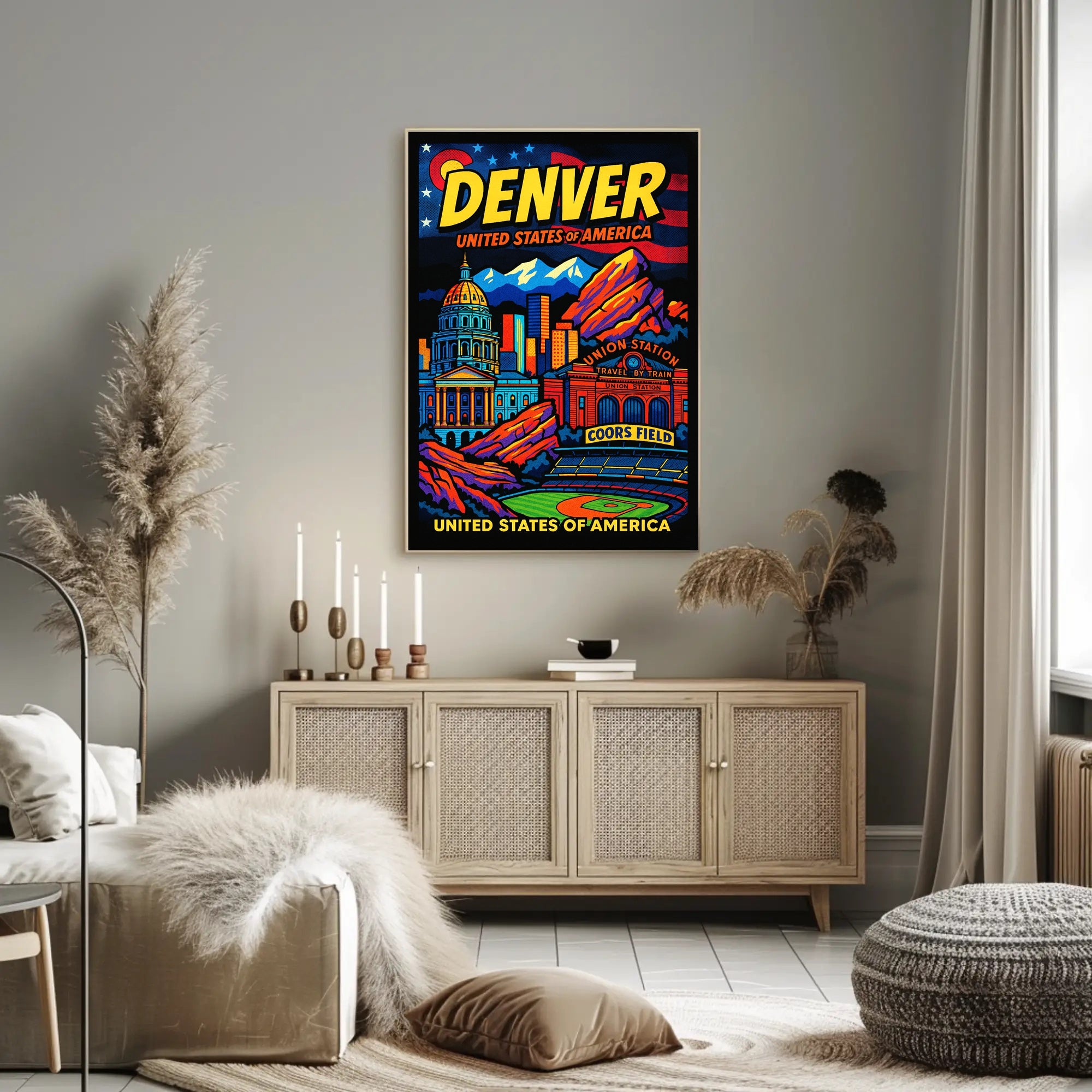Denver United States of America Poster PosterGoat