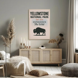 Yellowstone National Park Experience the Wild Poster PosterGoat
