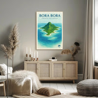 Bora Bora Tropical Island Travel Poster PosterGoat