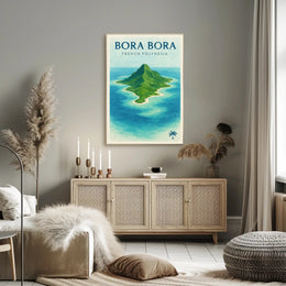 Bora Bora Tropical Island Travel Poster PosterGoat