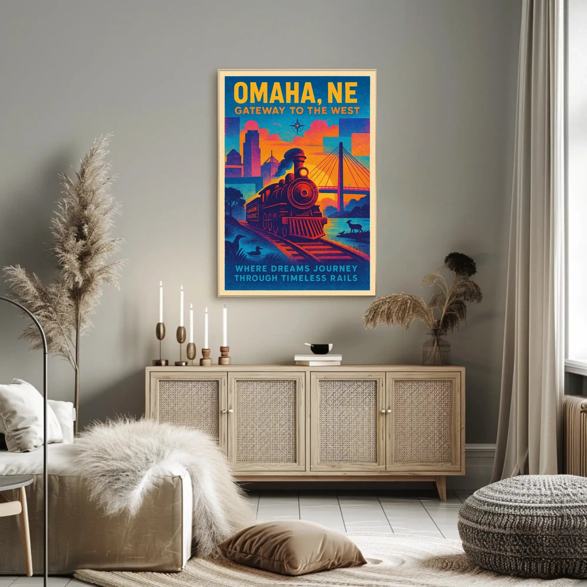 Omaha, NE Gateway to the West Poster