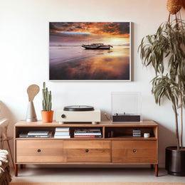 Tranquil Sunset Reflection Poster