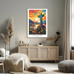 Rio de Janeiro Sunset Poster PosterGoat