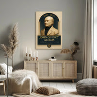 John Quincy Adams Vintage Presidential Historical Poster PosterGoat