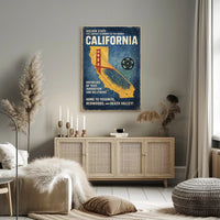 California The Golden State Poster